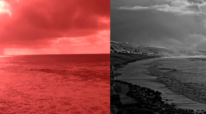 Image captured from a IR converted camera and then edited on a photo editing software.